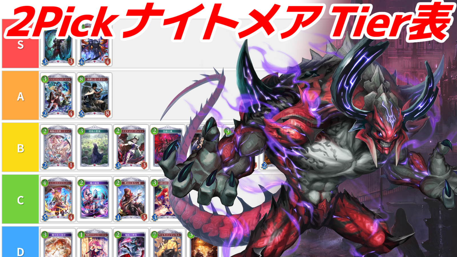 2Pick ナイトメア Tier表